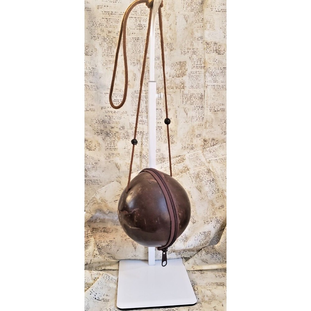 Preowned - Unique, Earthy - Coconut Purse - Lightweight with a long strap
